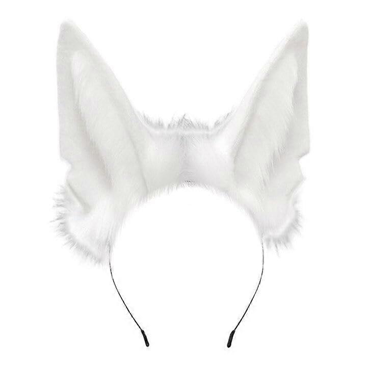 Wolf Ears Headband with Anubis Design, Authentic Plush Texture Cosplay Costume Accessories Type 2