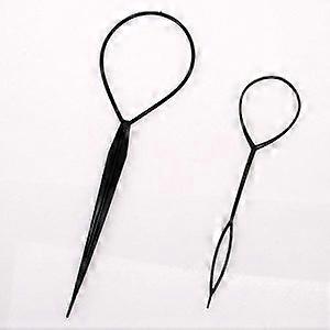 2 Hair Tool Set for Quick Ponytail and Braid Styling with Dual Size Design