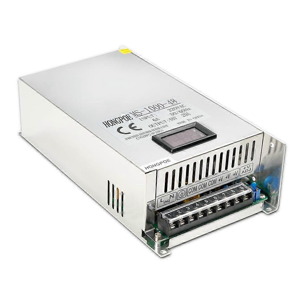 48V 20A Adjustable DC Switching Power Supply 1000W  Efficiency for CNC LED CCTV Audio