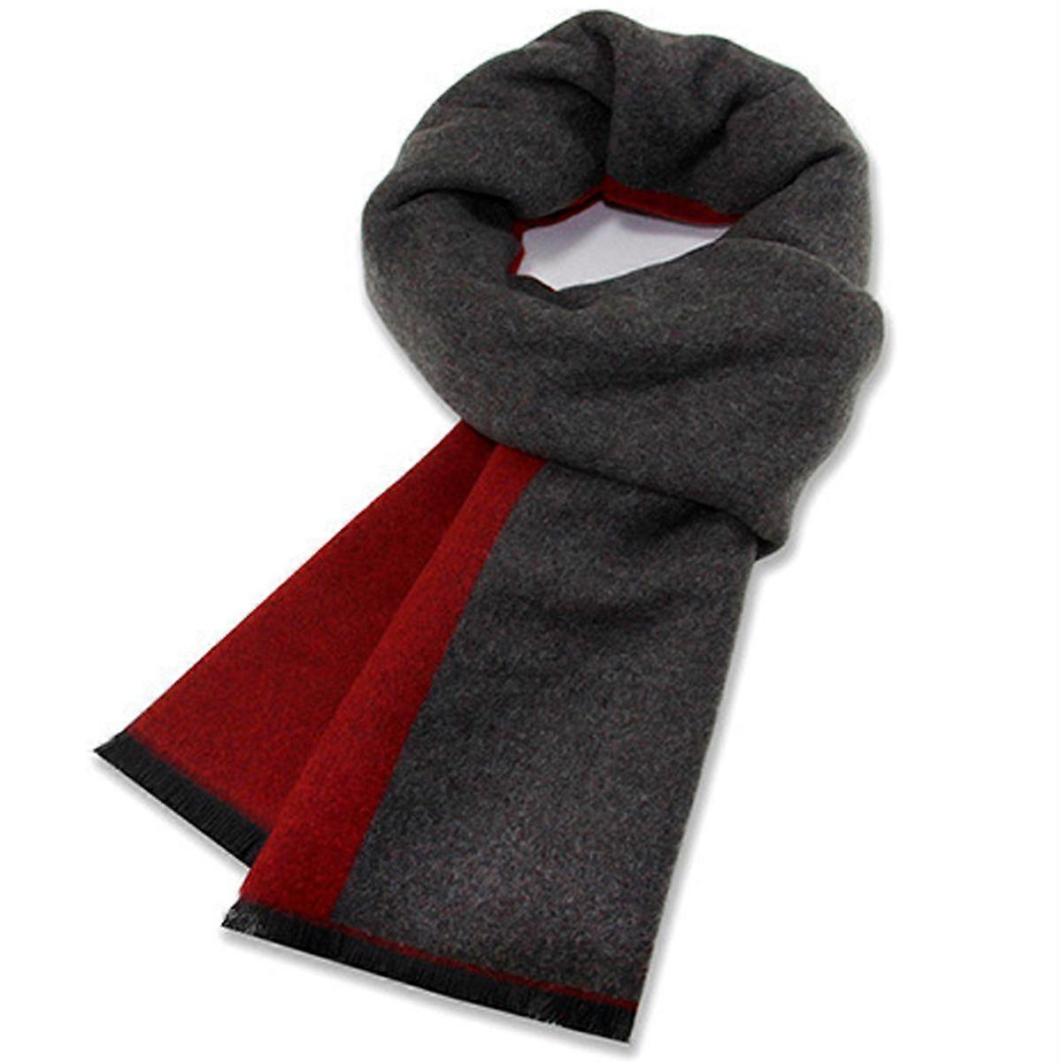 Men's Warm Winter Plaid Scarf