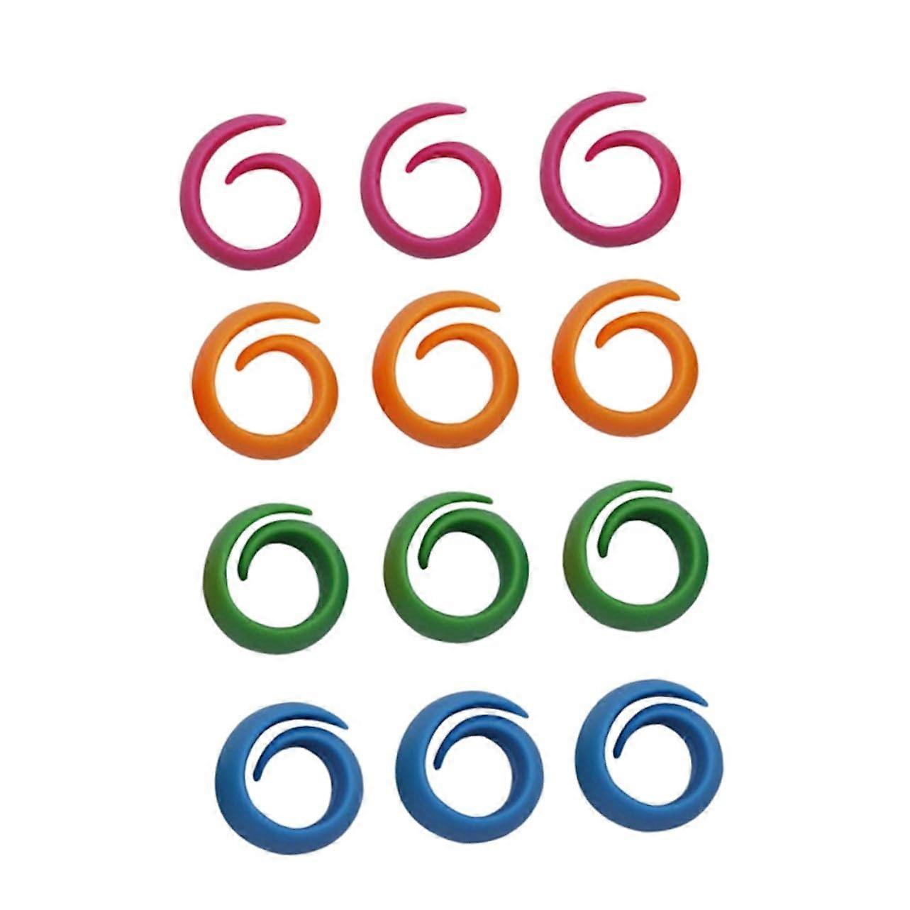 Thread Spool Holders and Bobbin Thread Clips Set, 12pcs Silicone Huggers Prevent Unraveling