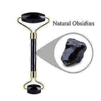 Jade Roller Obsidian Double-Sided Massage 1 Piece Facial Care Beauty Device