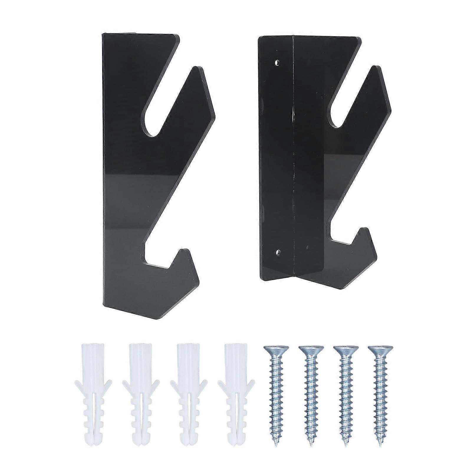 Acrylic Skateboard Wall Mount Display Rack with Stable Triangular Support, SpaceSaving Shelf for Snowboards and Skis