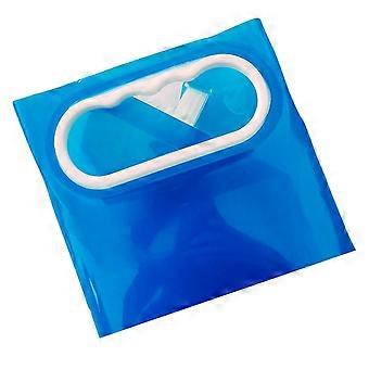 Outdoor folding water storage bag portable water bag large capacity portable water bucket travel camping mountaineering water bag1PCblue