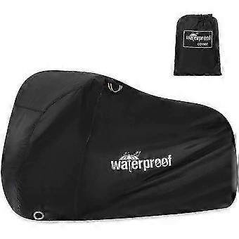 Housse de vélo adaptée à 1 ou 2 vélos, housse de rangement extérieure imperméable 210T, résistante à la pluie, au soleil, aux UV et à la poussière.