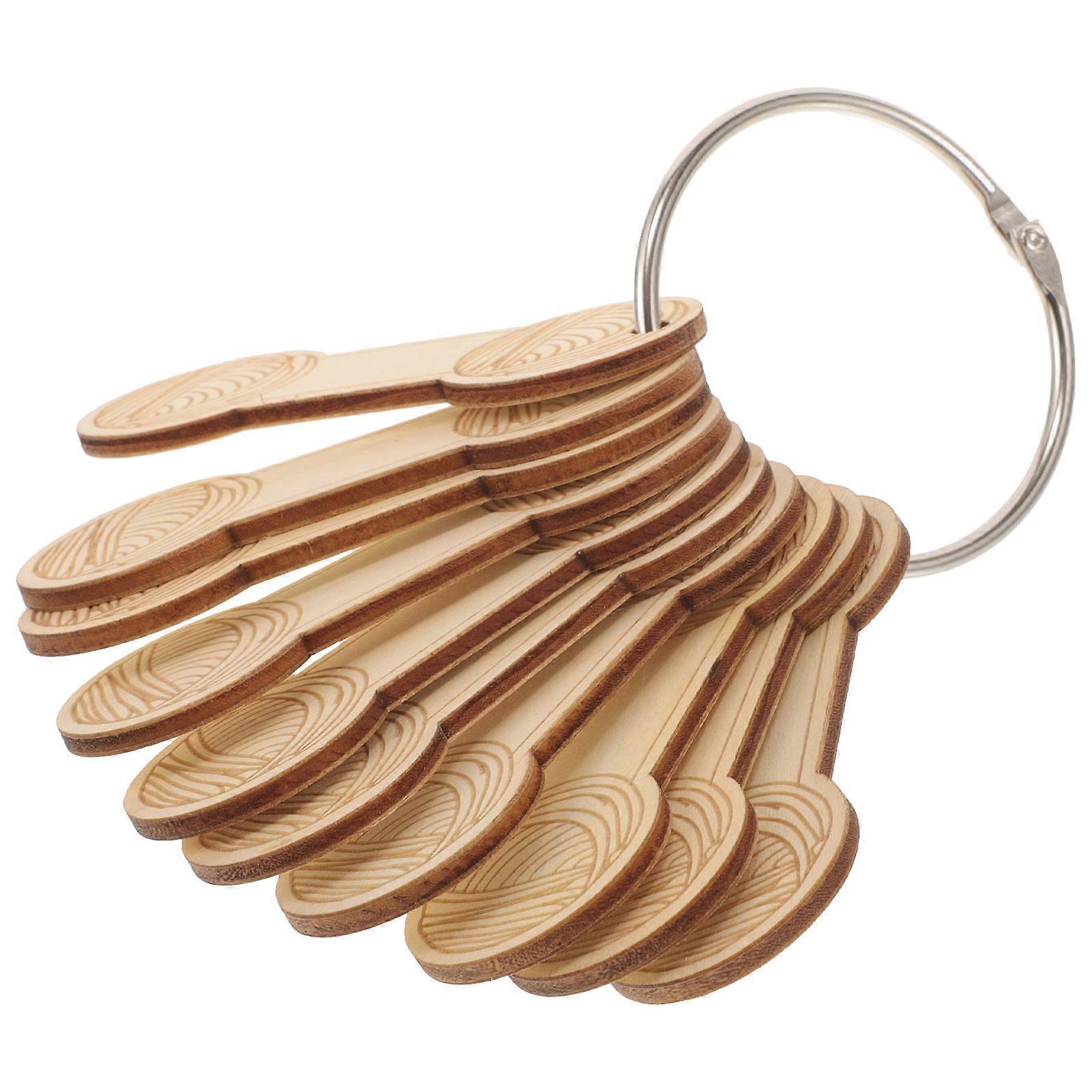 Wood Knitting Bobbin Yarn Bobbin Tool for Thread Winding 5Sets