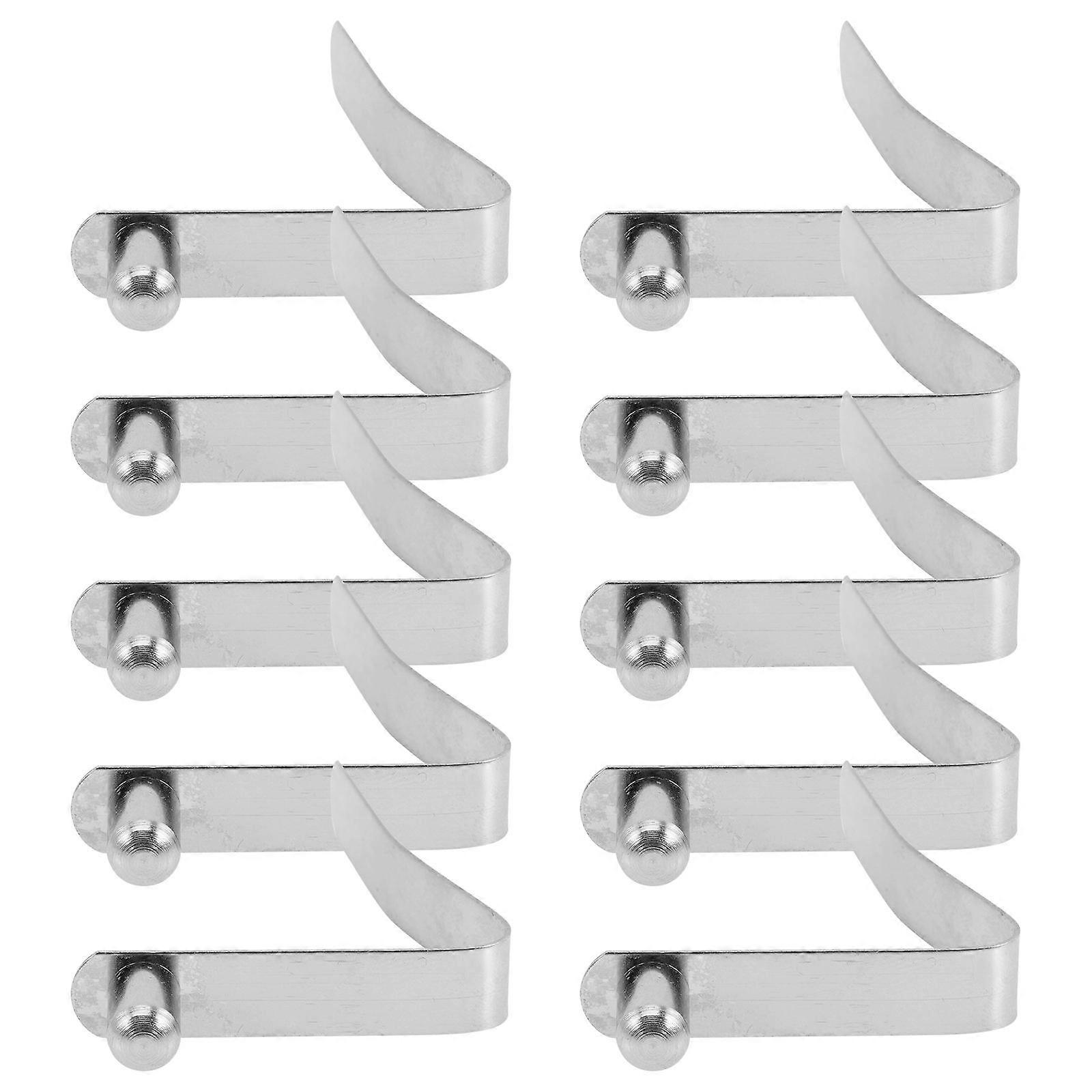 V Shape Spring Buckle Snap Clip for Swing Locking Tube 10Pcs