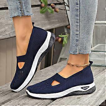 Women's Autumn And Winter Bow Soft Soled On Flat Heels And Warm Shoes