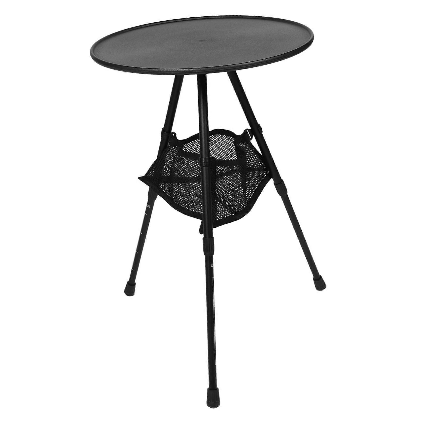 Camping Table with Integrated Storage, Foldable Lightweight Aluminum Tailgate Table for Outdoor Use