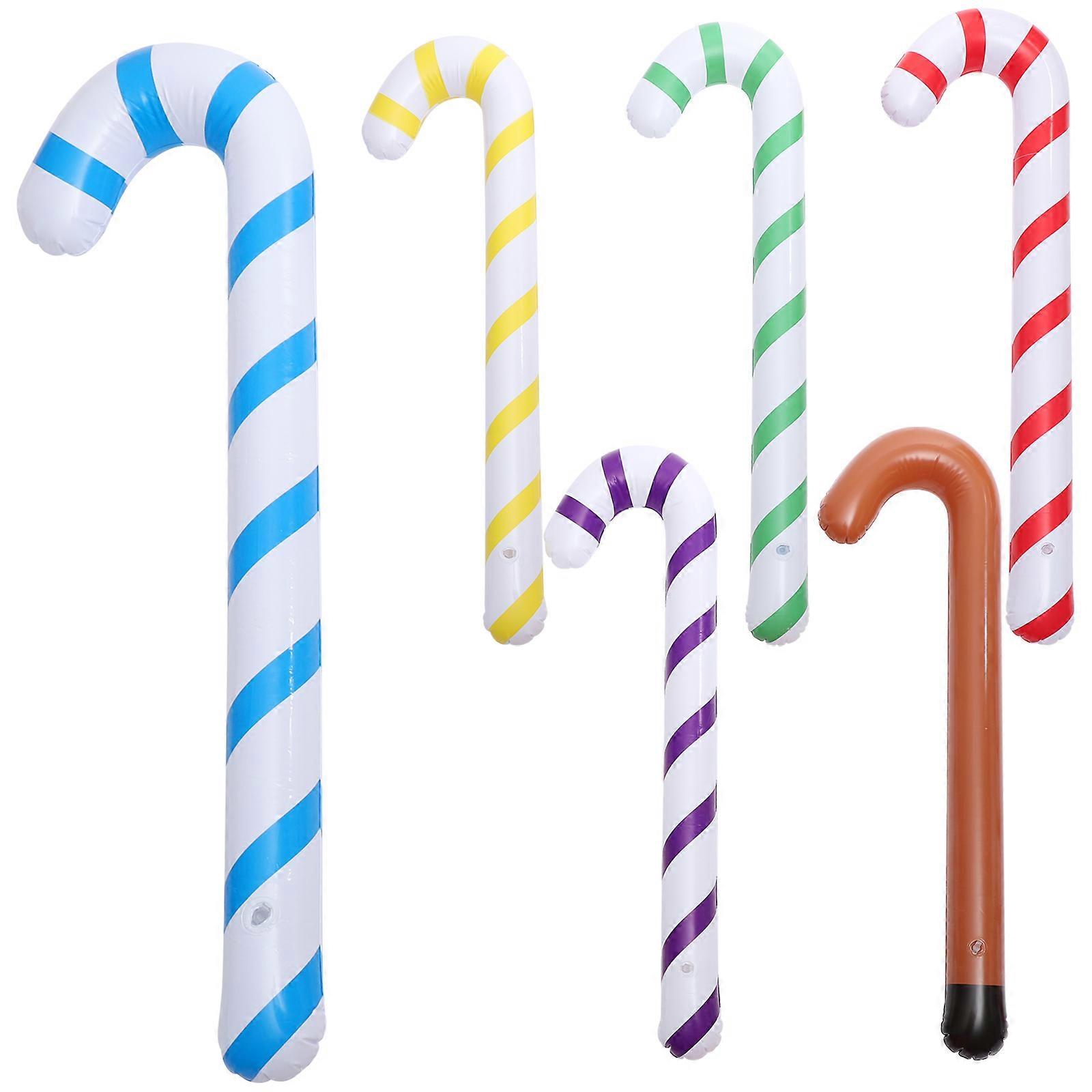 Inflatable Cane Inflatable Candy Cane for Children Party Decor 18Pcs Set