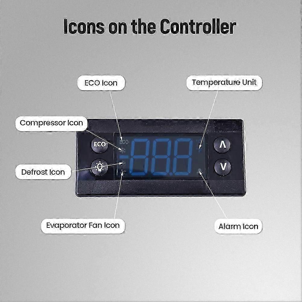 Erc112C Temperature Controller Kit, Electronic Refrigeration Controller with Sensor Compatible with 080G3491