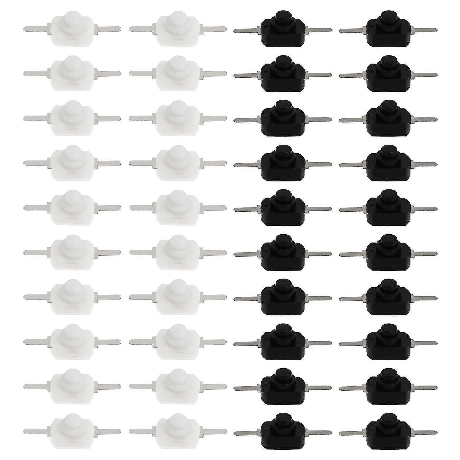 Electric Power Switch Accessory Push Button on Off Switch for Flashlight 50Pcs