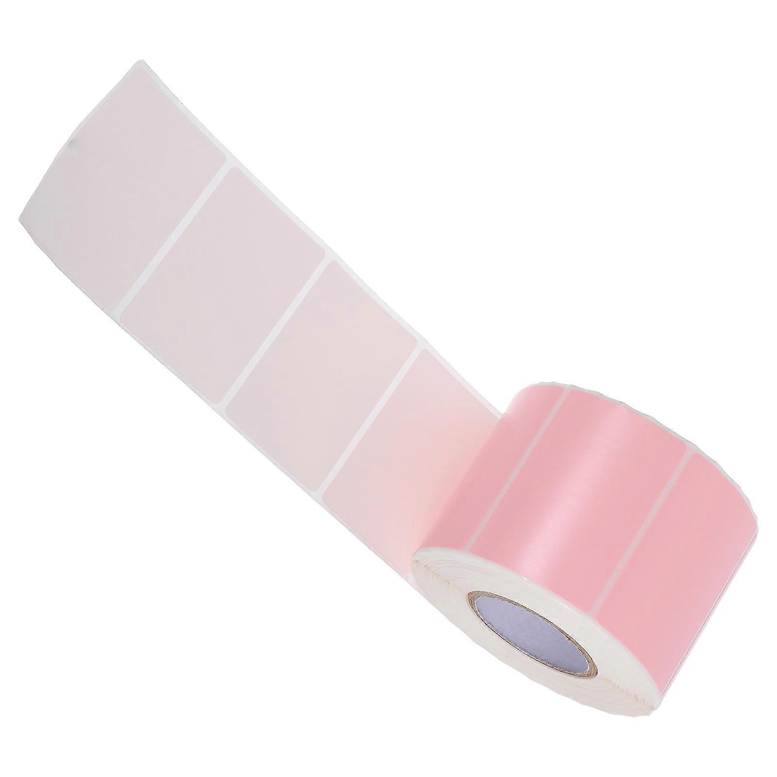 Thermal Printer Labels for Printing 3Pcs Colorful Pink Self-Adhesive Labels