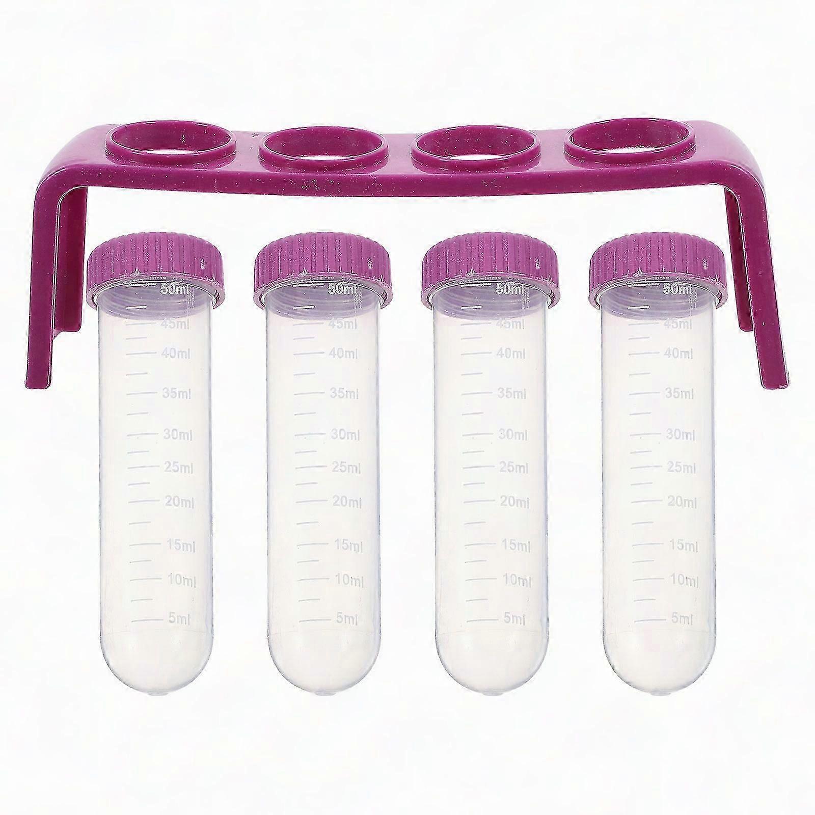 Plastic 4-Hole Test Tube Rack for Laboratory Experiments