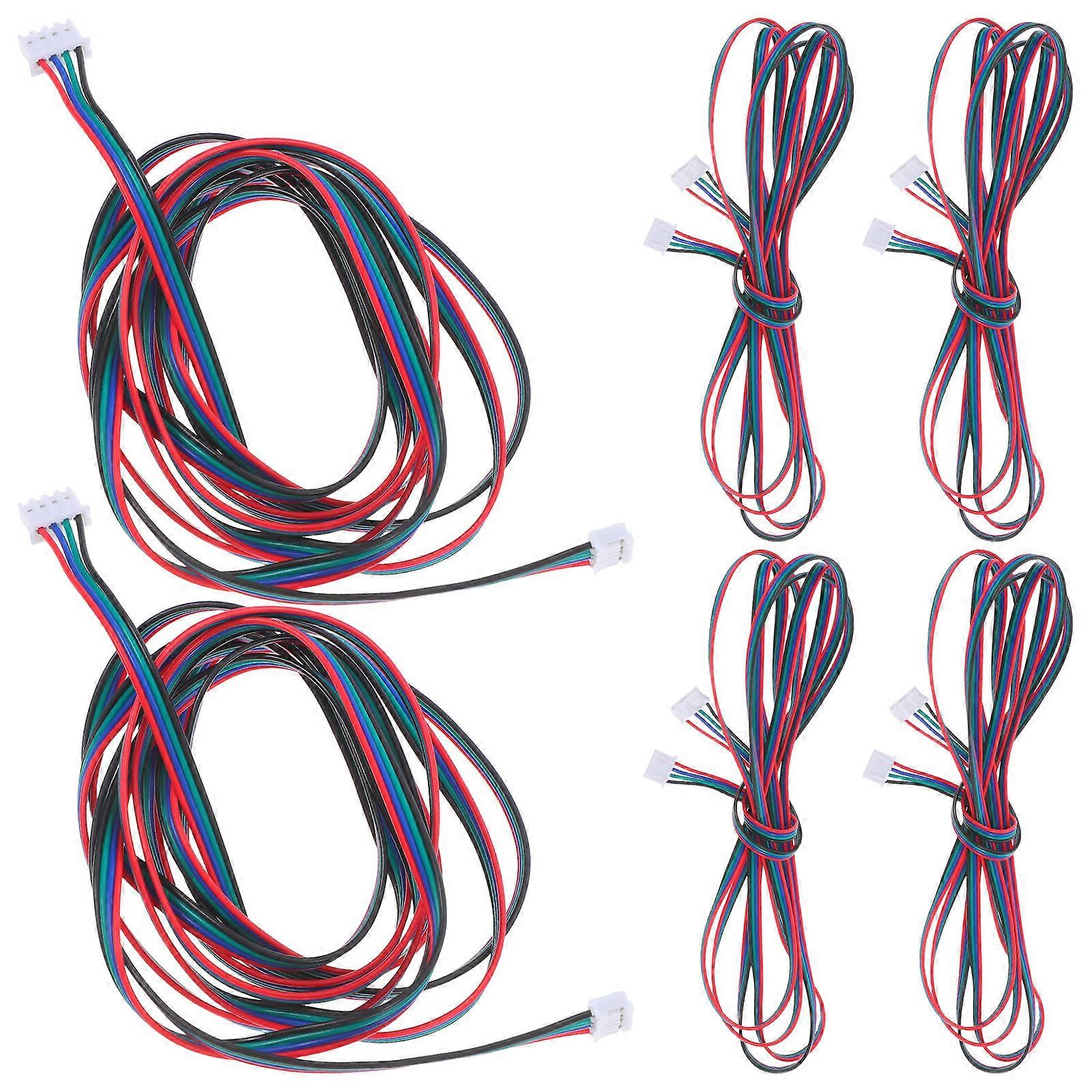3D Printer Motor Connector Cable for Stable Performance 6Pcs