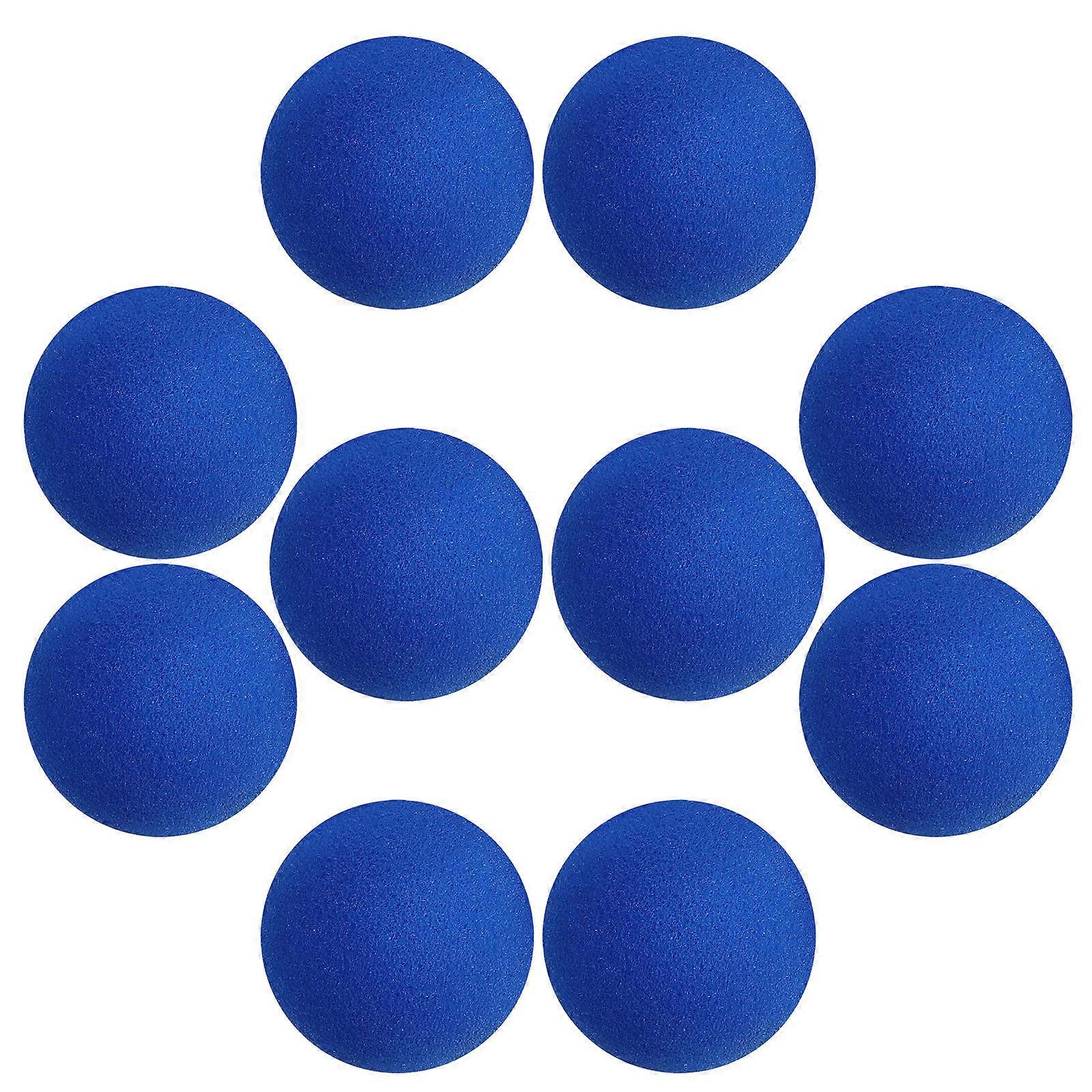 Performance Sponge Ball Round Shaped for Tricks 10Pcs Blue Sponge Set