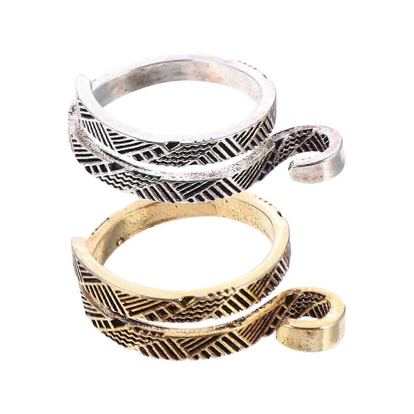 Metal Knitting Loop for Sewing 2Pcs Ring Type Knitting Tools DIY Crochet Loop