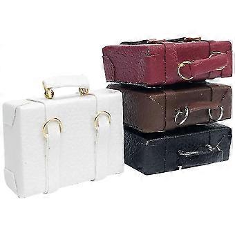 Miniature Suitcase Doll House Suitcase for Kids Use 4Pcs Vintage Wood Decor