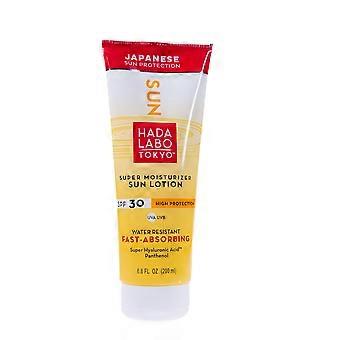 Hada Labo Tokyo Sun Hyaluronsäure-Feuchtigkeitslotion mit Sonnenschutz 30 200 ml