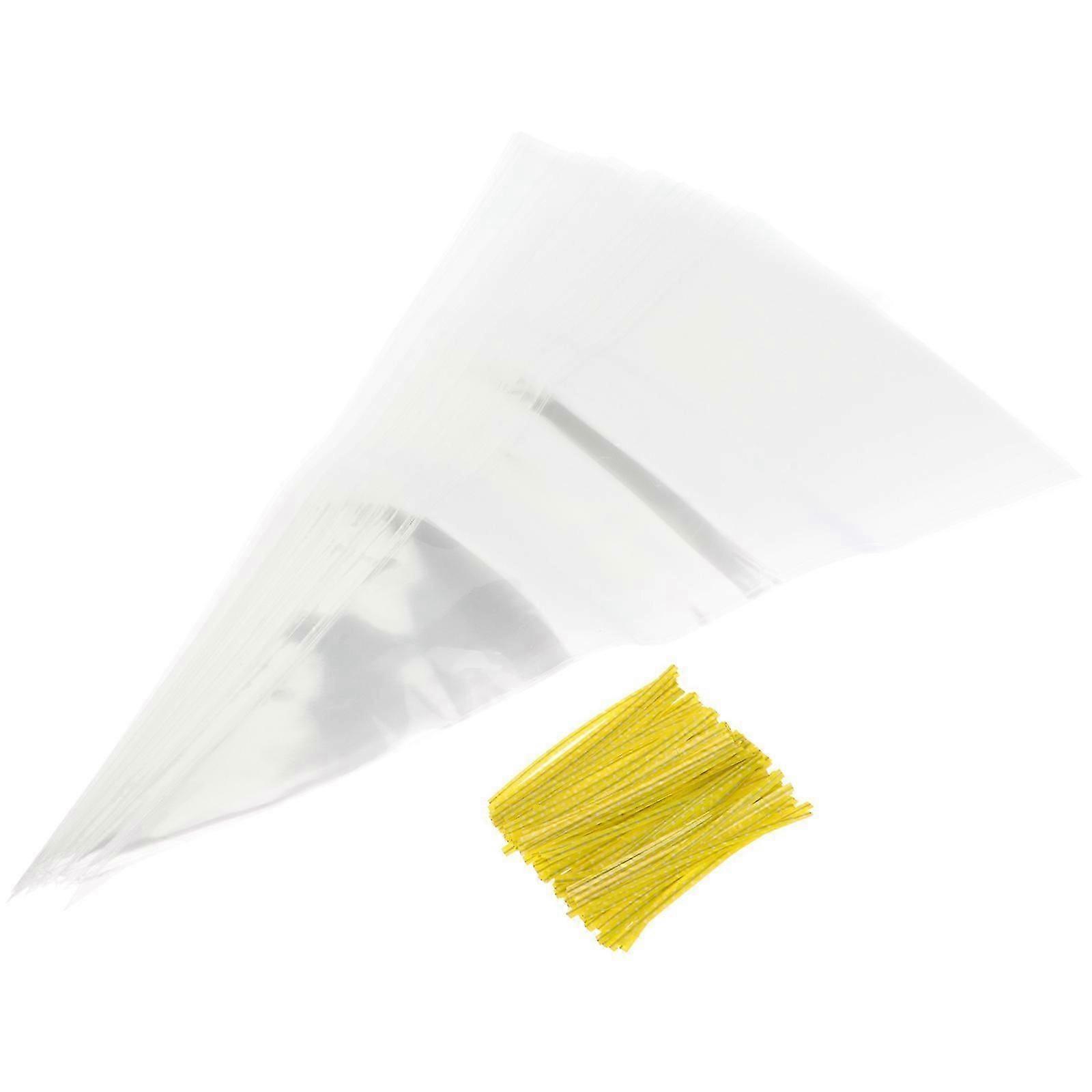 Popcorn Bags Transparent Cone Bags for Storage Use 1Set Clear Multi-Function