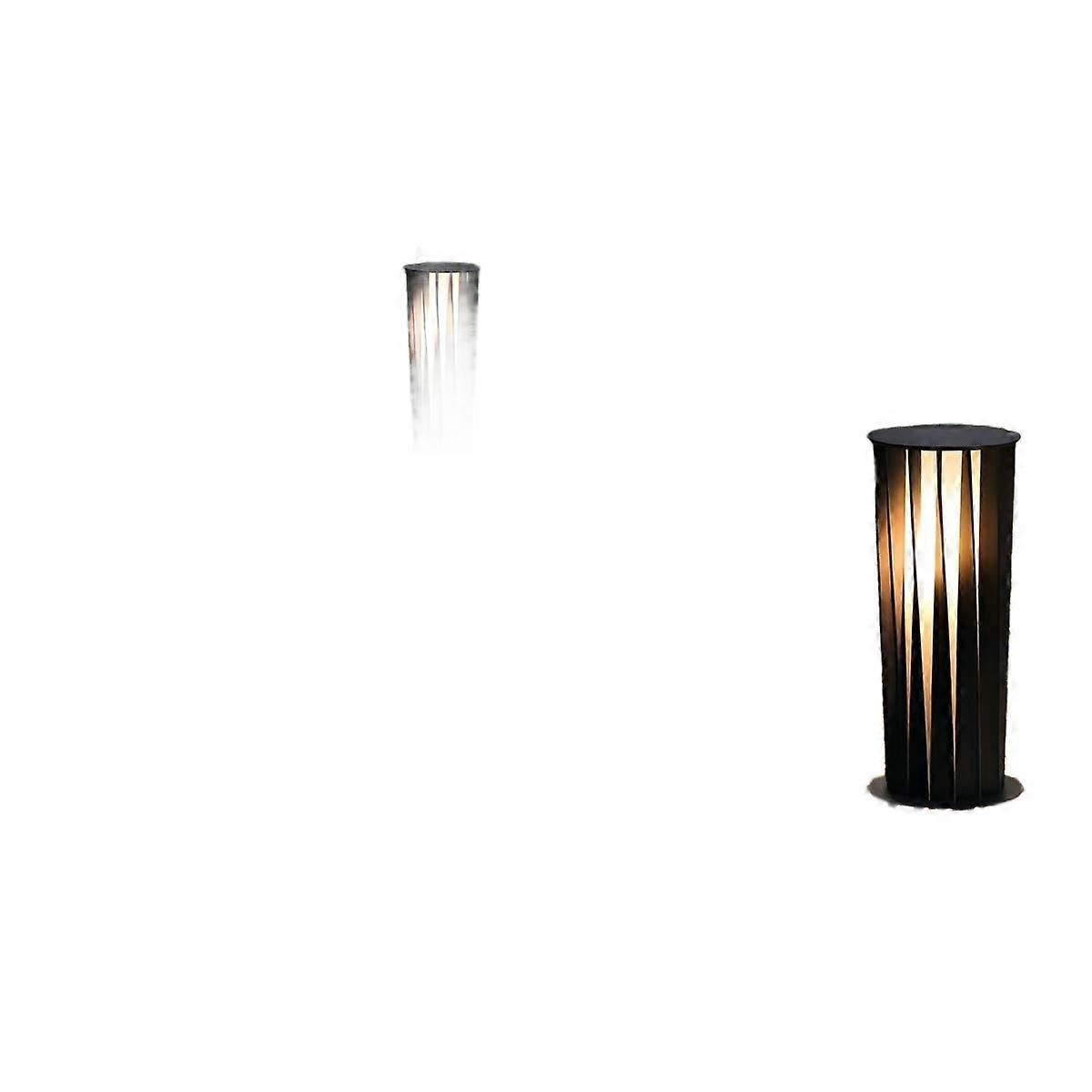 Waterproof Cylindrical Twisted Outdoor Post Light Pathway Lighting