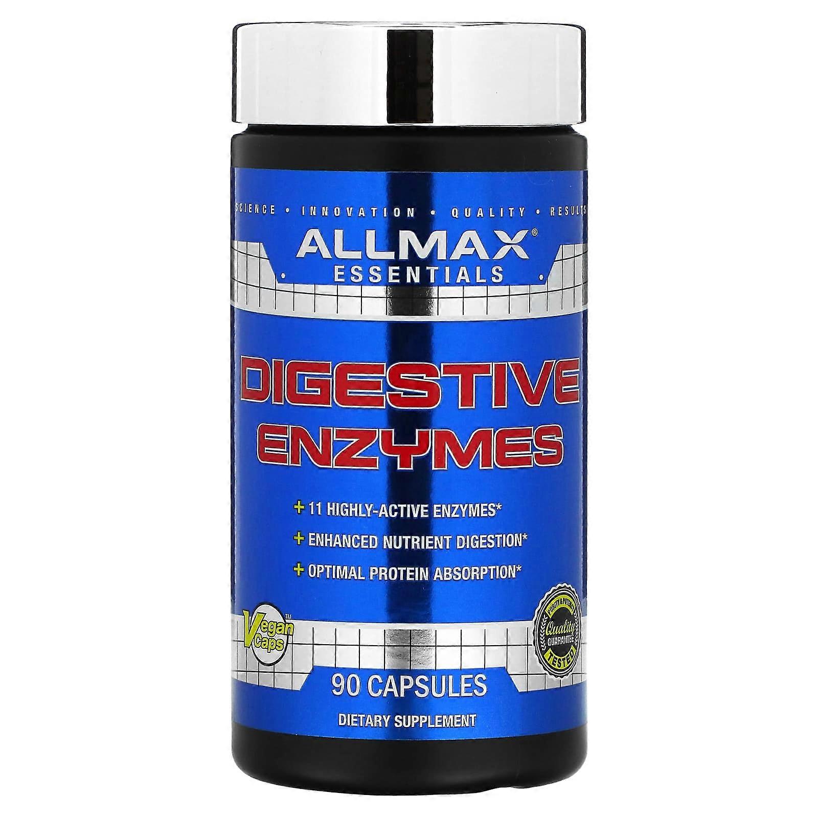 ALLMAX, Essentials, Digestive Enzymes, 90 Capsules