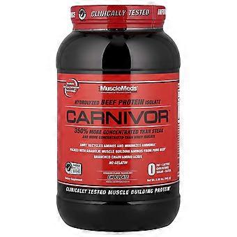 MuscleMeds, Carnivor™, Proteína Isolada de Carne Hidrolisada, Chocolate, 949,2 g (2,09 lbs)