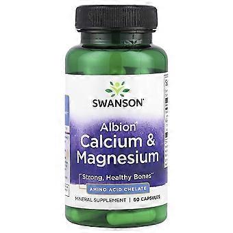 Swanson, Albion® Calcium & Magnesium, 60 Capsules, 3-Pack