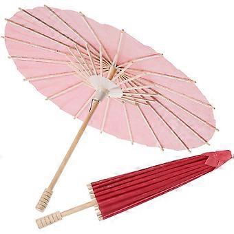 2szt DIY Papierowy Parasol Mały Parasol Fotografia Rekwizyt Wakacje Pusty Parasol Decor