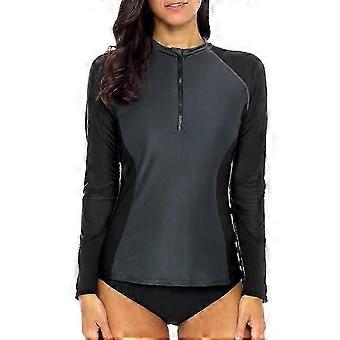 Women's Long Sleeve UV Sun Protection Rash Guard Shirts Swim Shirt Swimsuits Top for Women
