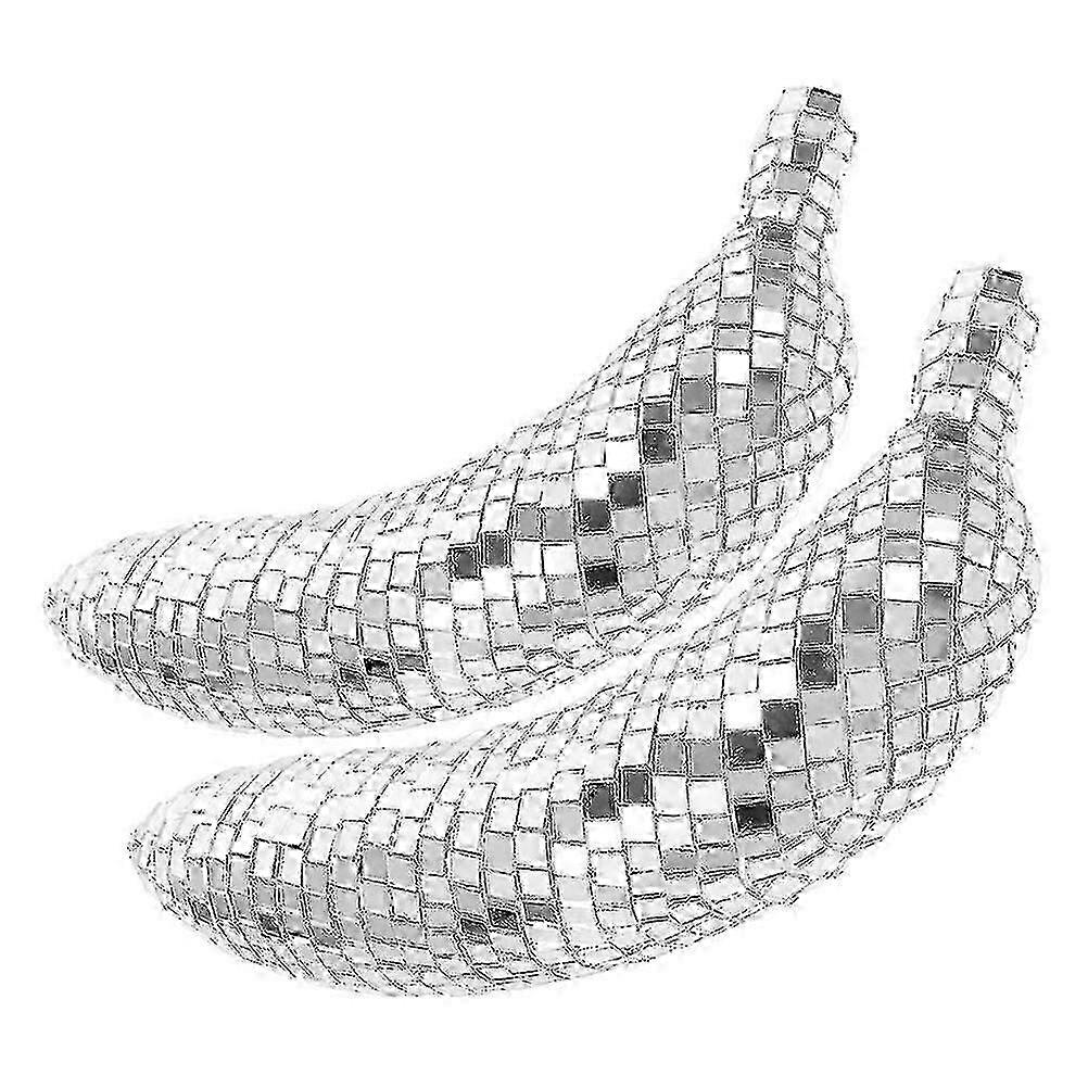 Functional Disco Banana Decorative Model, 2Pcs Set for Everyday Use