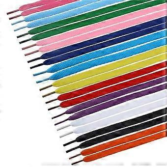 TINKSKY 12 Pairs Flat Shoelaces Shoe Laces Strings for Sports Shoes - Boots - Sneakers - Skates Colors