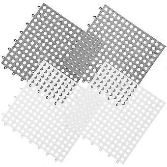 Animal Cage Hole Mats Plastic Bunny Floor Mats for Pets 12Pcs