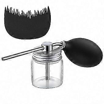 Botella de spray para fibras capilares con optimizador de la línea del cabello, aplicador de spray para fibras capilares, botella de spray para polvo de fibras