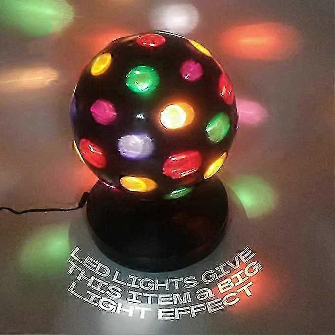 Spinning Disco Ball With Led Lights