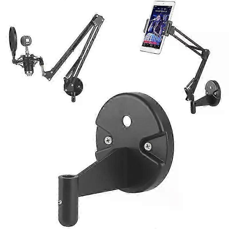 Adjustable stand, wall-mounted microphone stand, fixed base, punch-hole type, universal microphone and light stand - TCES