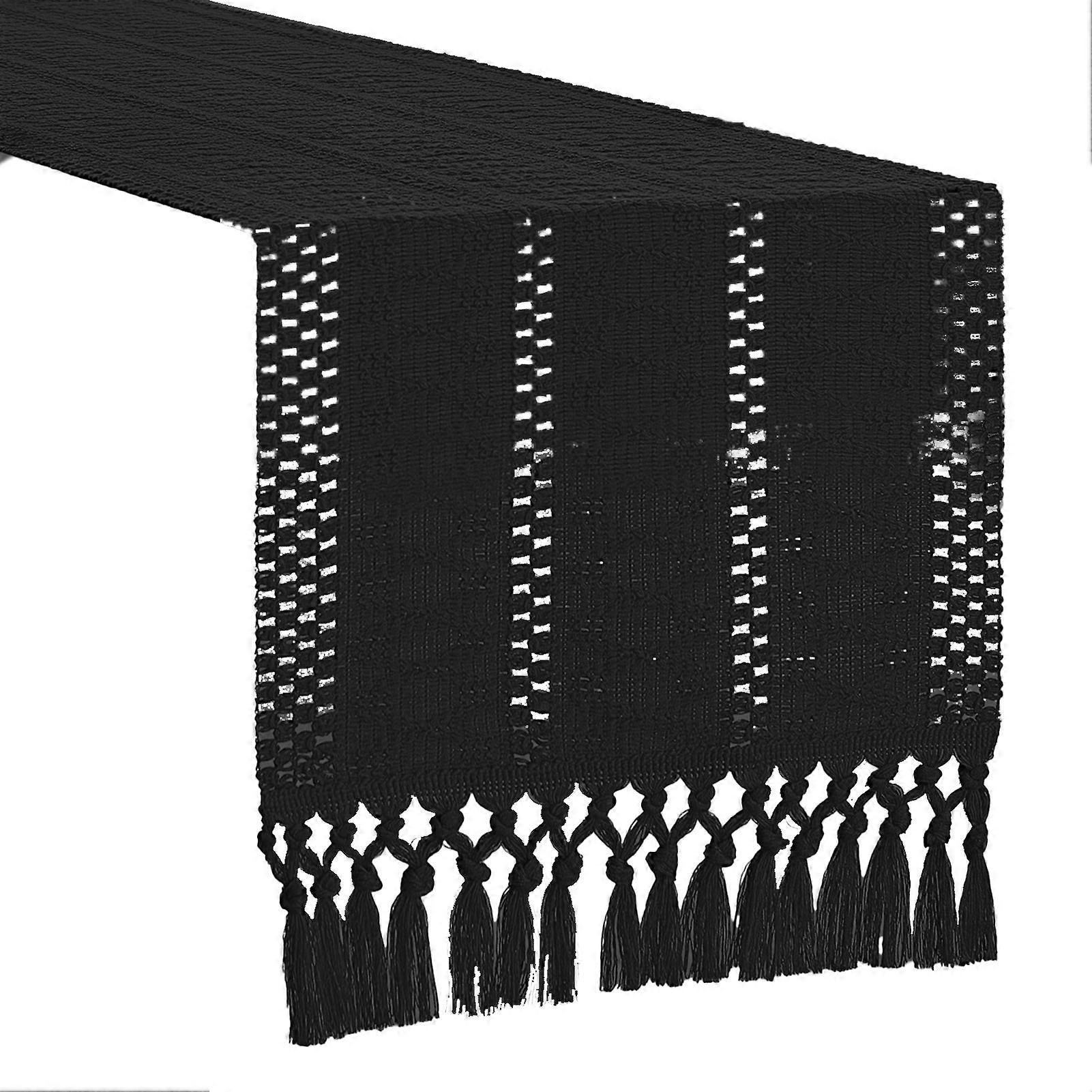 Rustic Knitted Table Runner for Dining Table Sideboard and Kitchen
