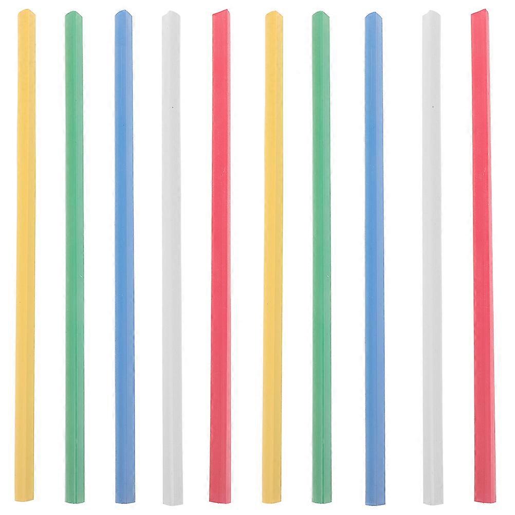 Assorted Color Slide Binders Plastic Bookbinding Spine Bars for File Folder 50Pcs