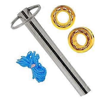 2 rolamentos de esferas de metal Yoyo 10 + removedor de rolamentos