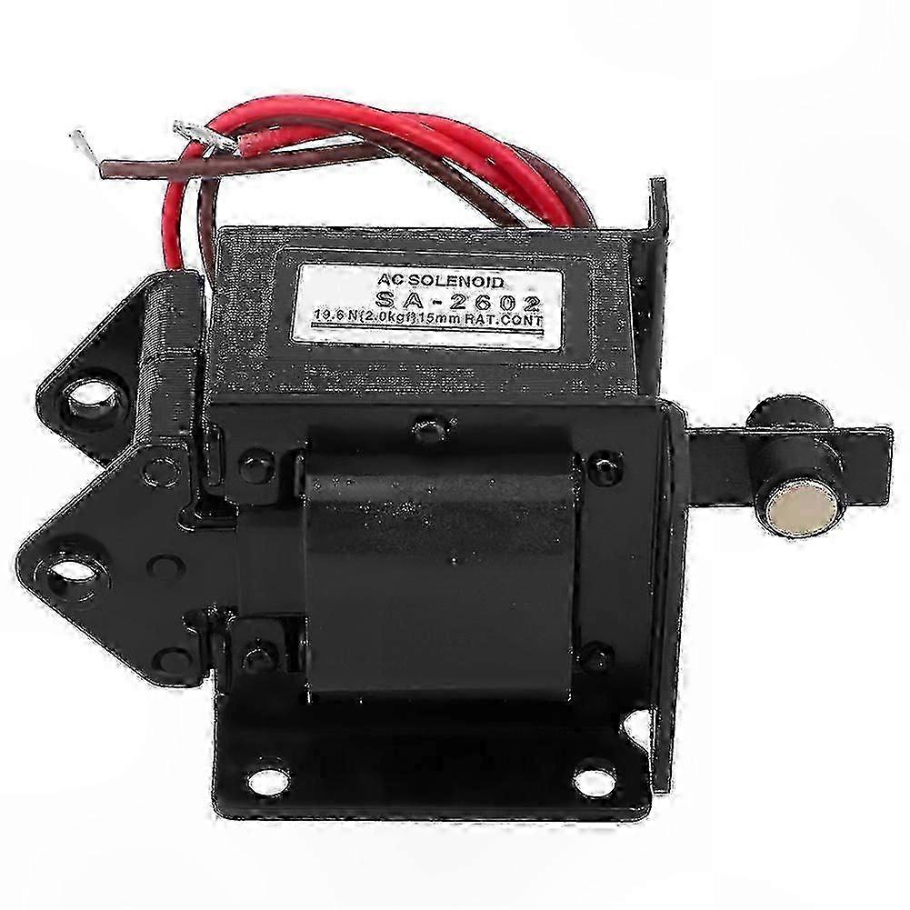 220V AC Electromagnet with 15mm Stroke and 19.6N Force for Push Pull Applications