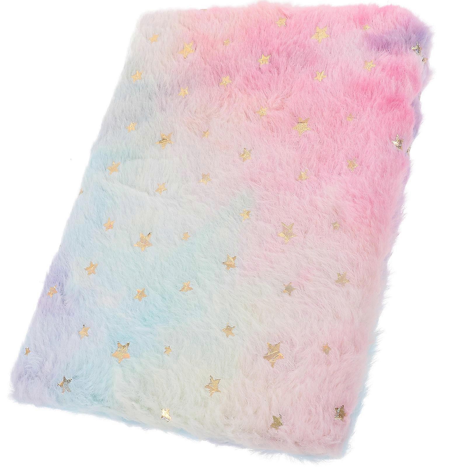 Notebook Plush Diary for Taking Notes with Adorable Fluffy Cover