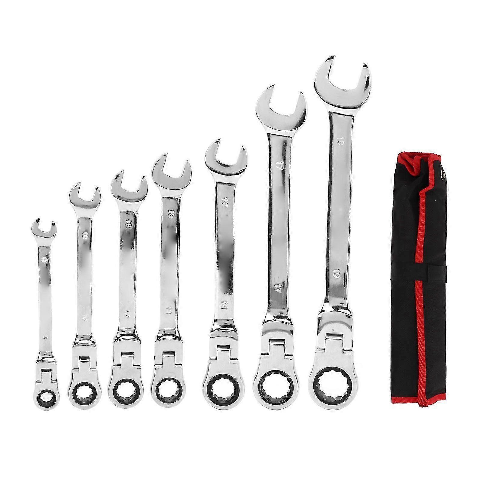 automobile maintenance tool set 7pcs ratcheting wrenches