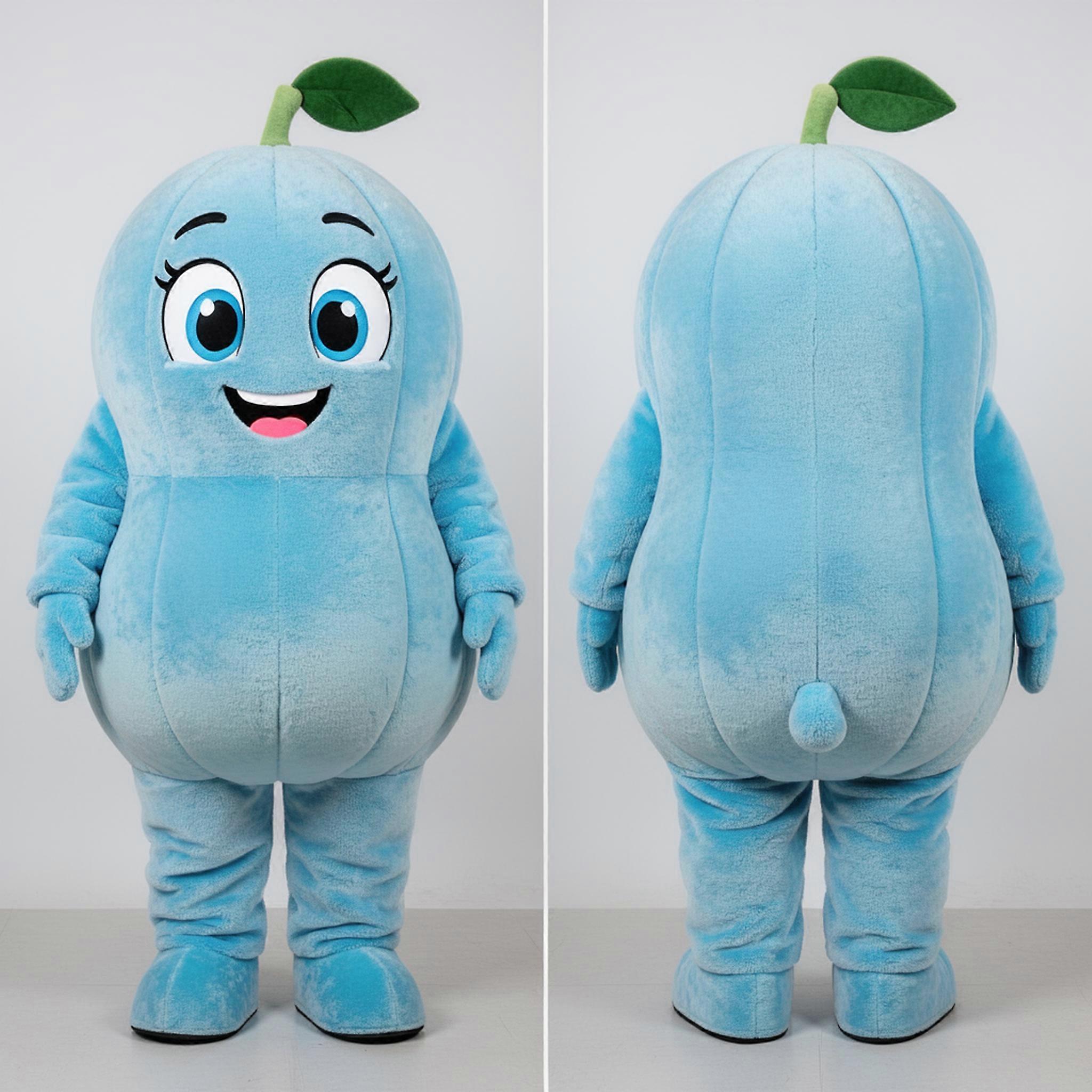 MASTICOT Sky Blue Rounded Melon Mascot