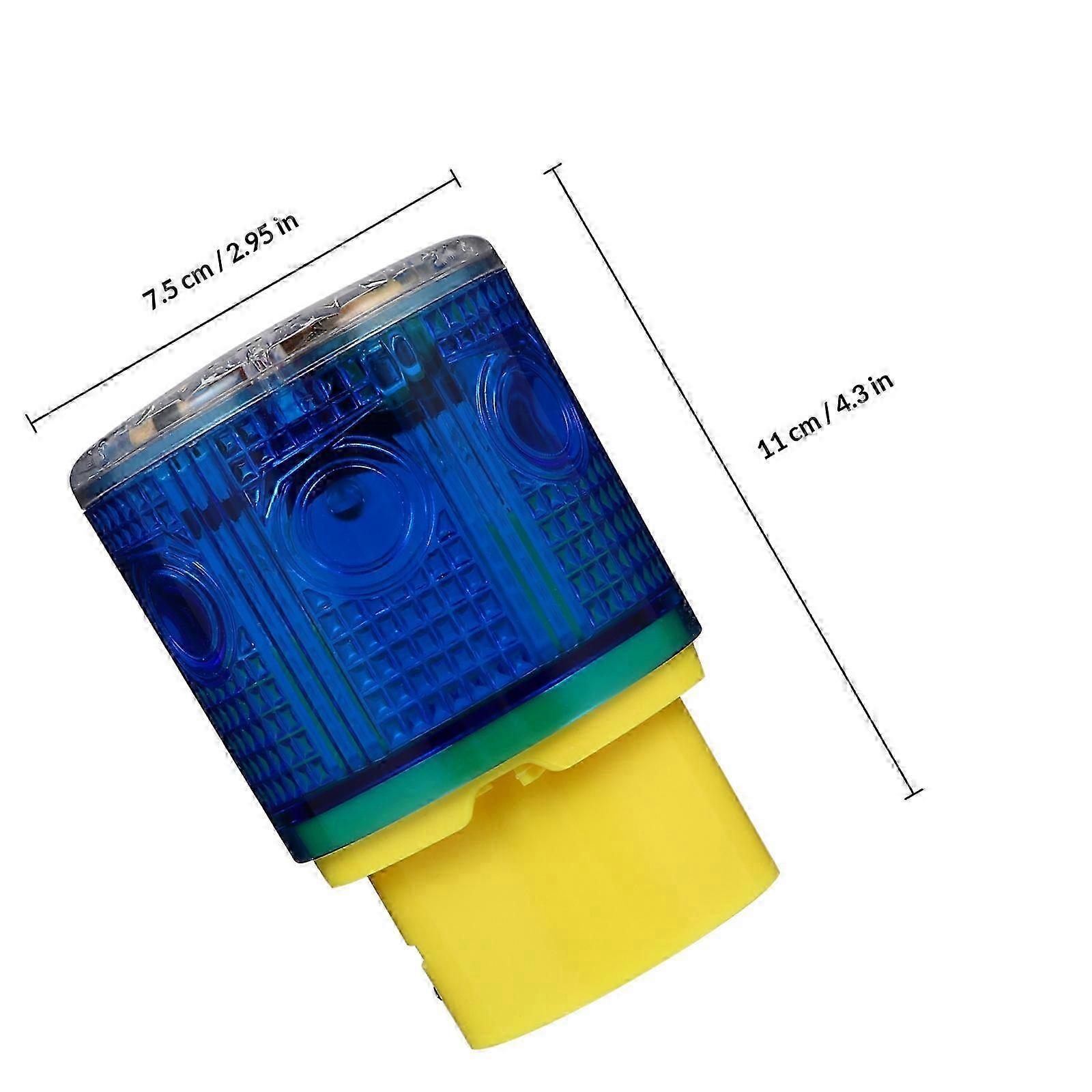 Solar Strobe Warning Light Outdoor Plastic for Lighting Use 1Pcs