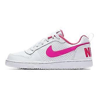 Nike Court Borough Low Blanco Rosa Explosivo GS 845104-100