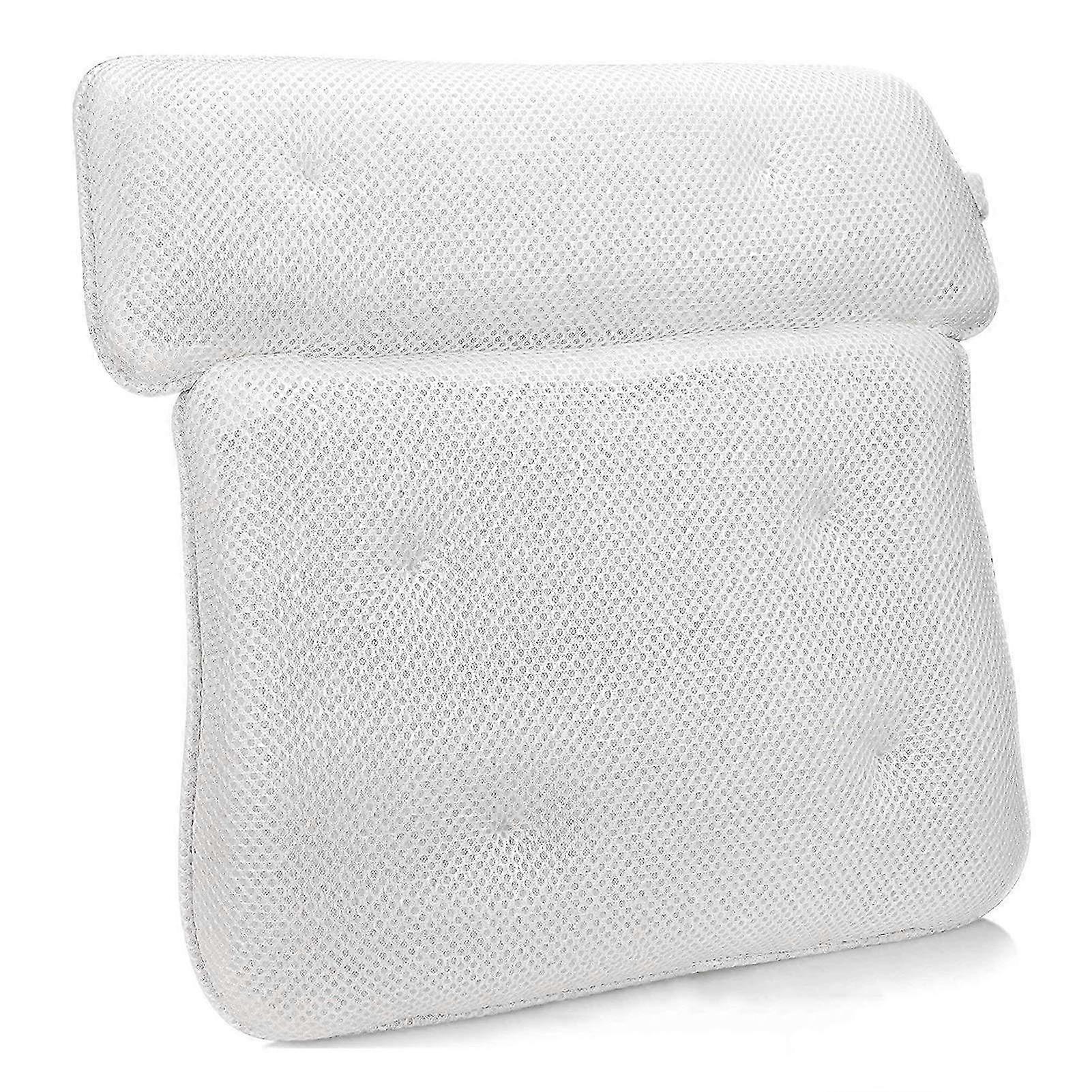 3D Mesh Bath Pillow With 6 Suction Cups