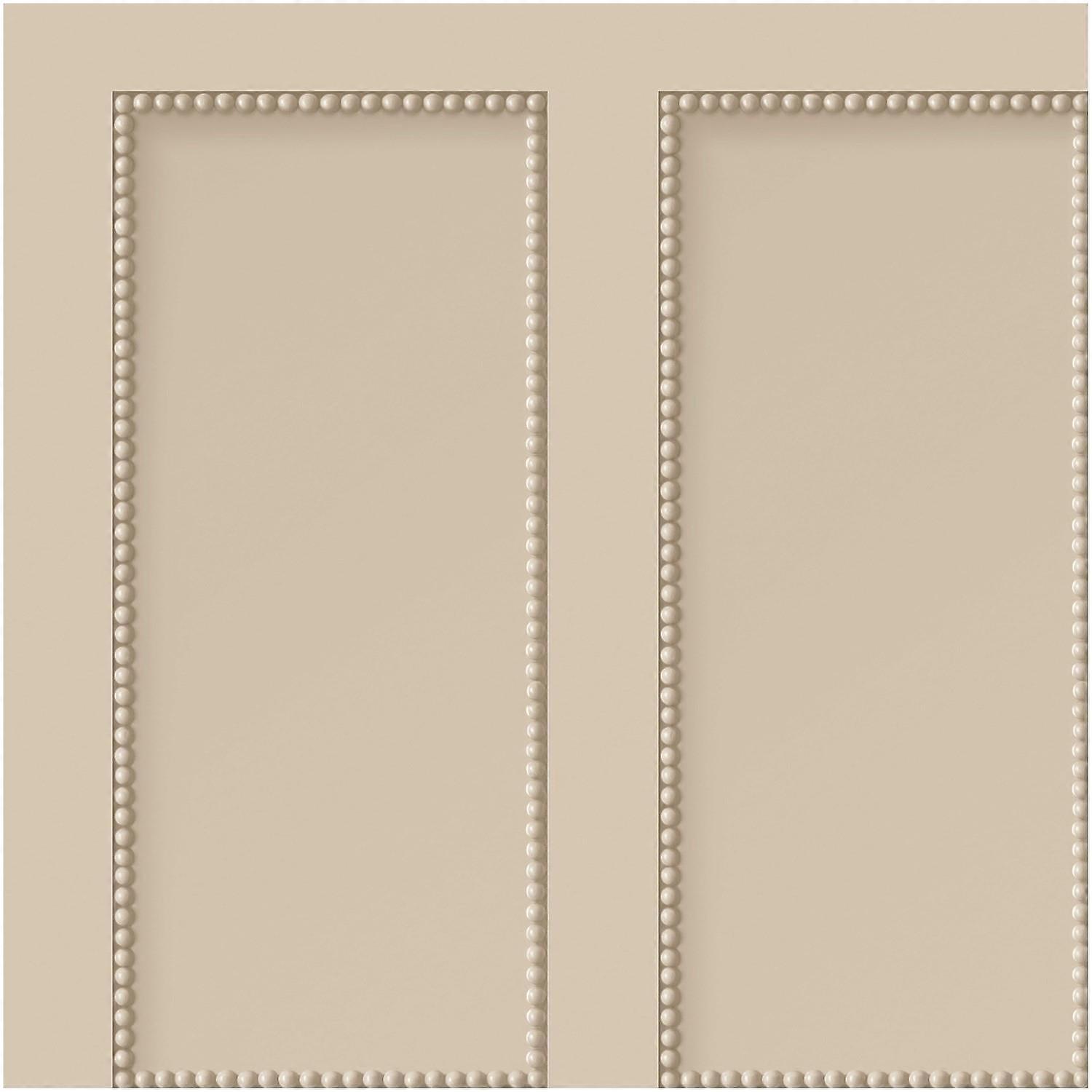 Beaded Panel Natural Wallpaper