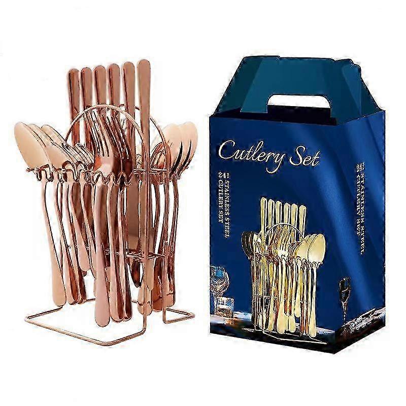 Stainless Steel 24-Pc Flatware Set