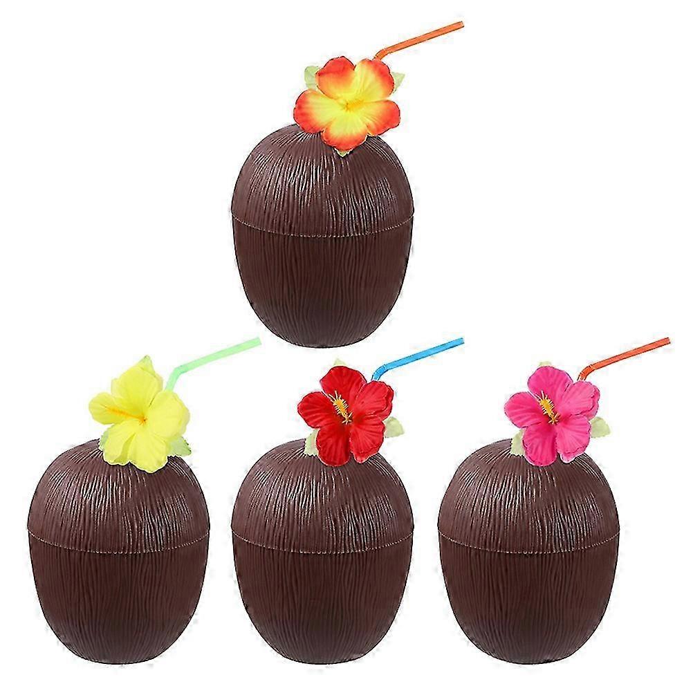 4Pcs Coffee Coconut Cups Set