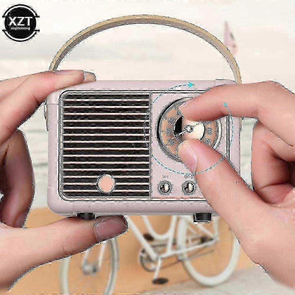 Portable Retro Bluetooth Speaker FM